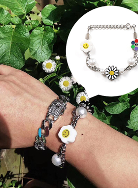 「ACPT LAB」SRD 段宜恩庆怜同款手链ins小众设计笑脸高级感情侣