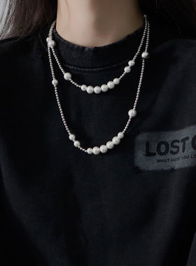 ACPT明星同款珍珠项链女小众设计感网红男潮ins原宿风嘻哈冷淡风
