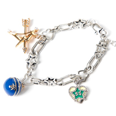 VSCH情人节星球爱心弓箭手链情侣