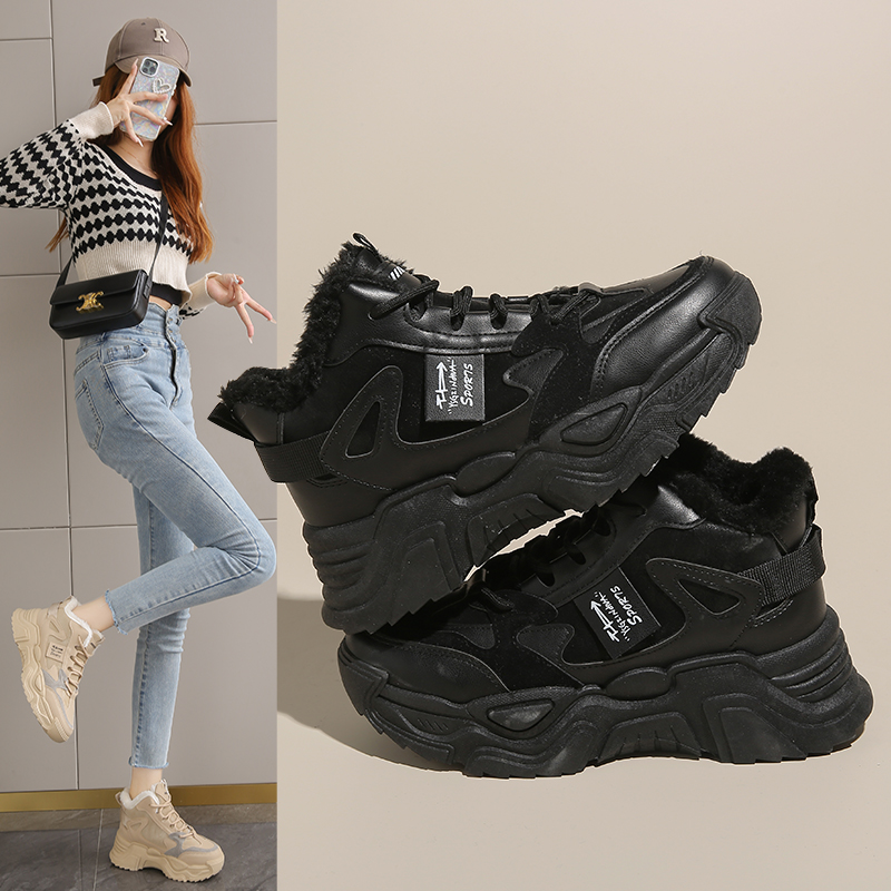 加绒新款钢包头劳保鞋上班轻便