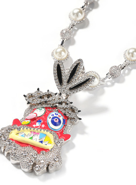 彩色滴油鬼怪卡通头像吊坠