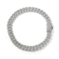 Silver (raised in the middle) necklace about 45cm