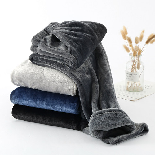 长裤珊瑚绒男士特厚睡裤