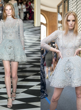 ZiadNakad高端新款海洋系列修身鱼尾宴会走秀颁奖奢华典礼晚礼服