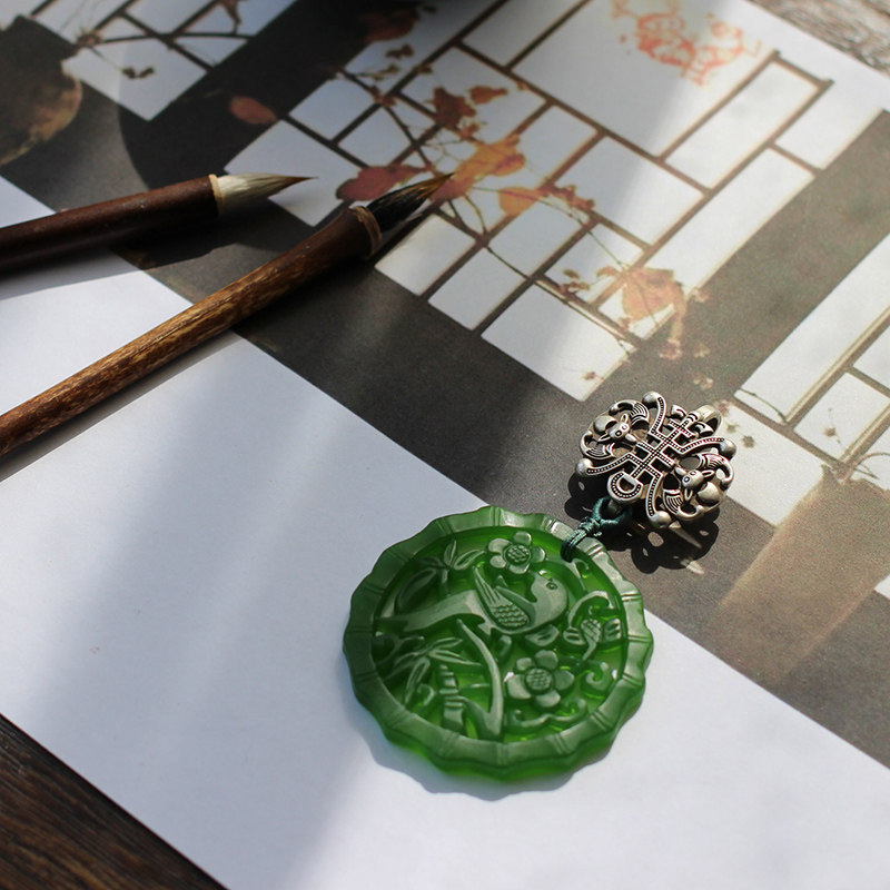 喜上眉梢 中式礼物古意压襟扣简约传统吉祥纹样汉服挂件旗袍配饰