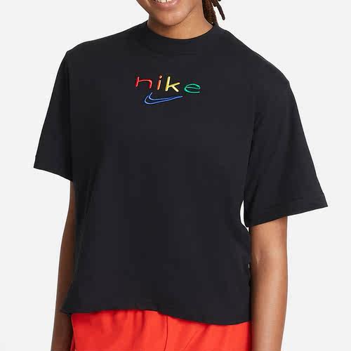 nike刺绣运动t恤正品2021年新款