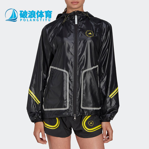 阿迪达斯正品女运动宽松连帽夹克