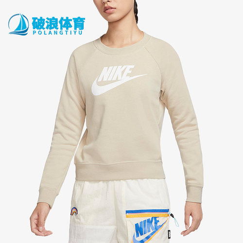 耐克正品秋季女时尚宽松圆领卫衣