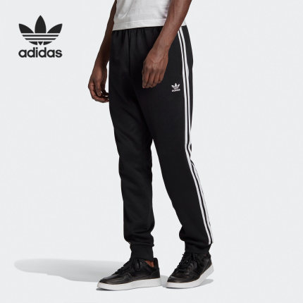Adidas/阿迪达斯正品三叶草男子运动休闲透气针织长裤 GF0210
