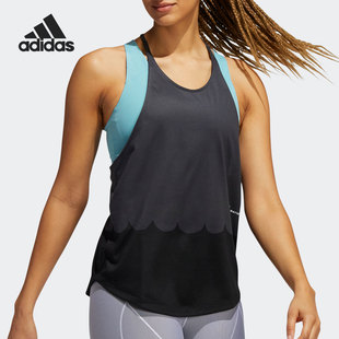 新款 夏季 女子休闲跑步运动背心H16928 阿迪达斯正品 Adidas