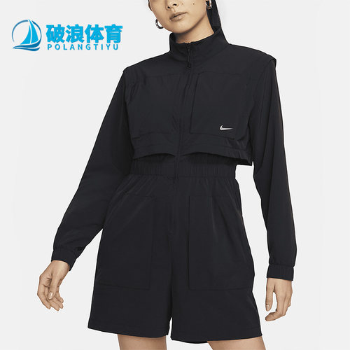 耐克正品女运动可拆卸袖连体衣