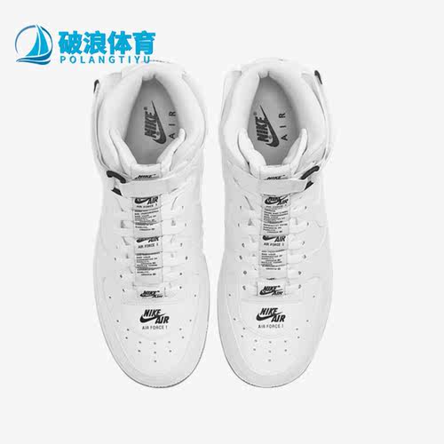 Nike/耐克正品Air Force 1男女休闲运动高帮板鞋CJ1385-100