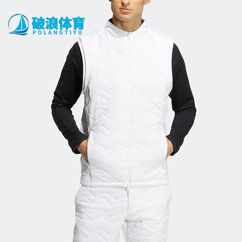 Adidas/阿迪达斯正品秋冬男子高尔夫运动保暖棉马甲 HM7622