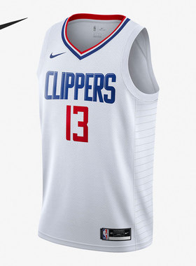 Nike耐克正品乔治PG快船联盟限定SW男球衣背心休闲背心CW3594-101