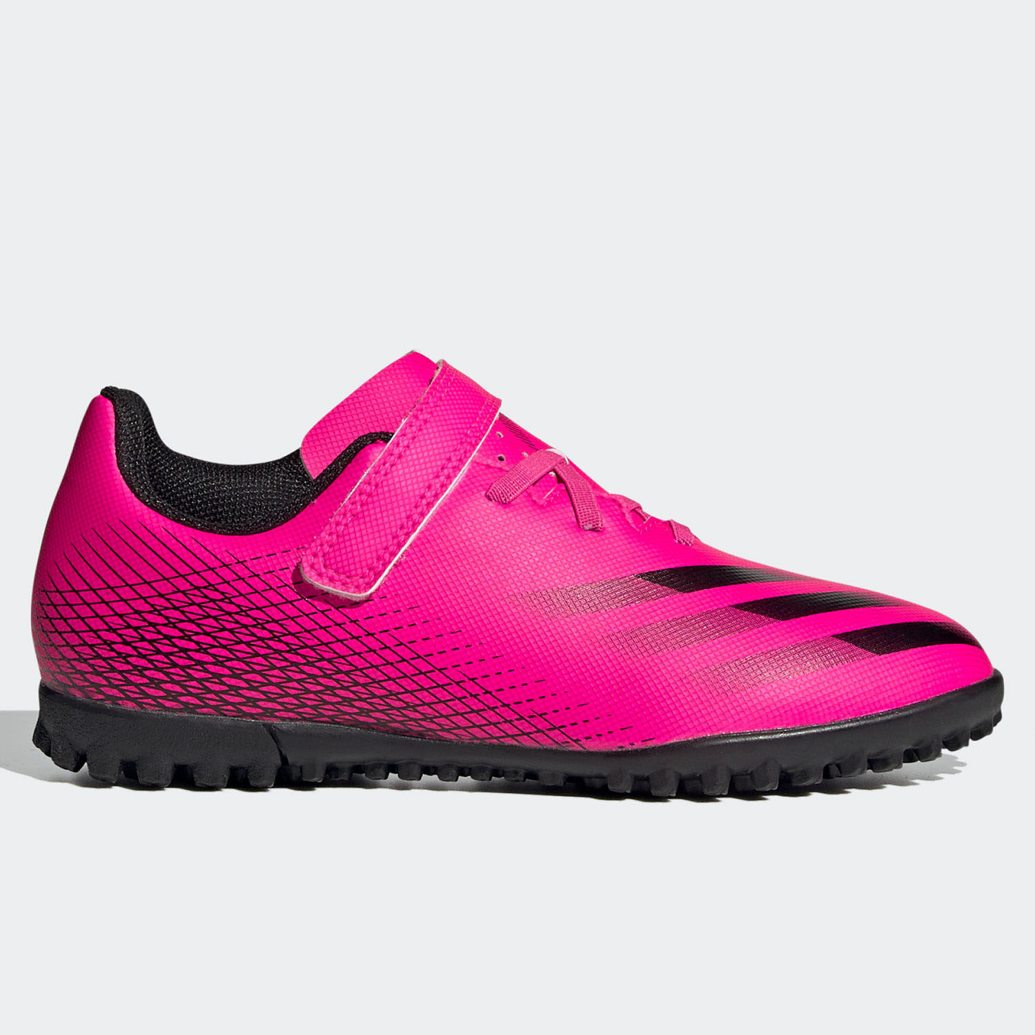 Adidas/阿迪达斯正品 夏季新款儿童碎钉魔术贴人草足球鞋FZ3750