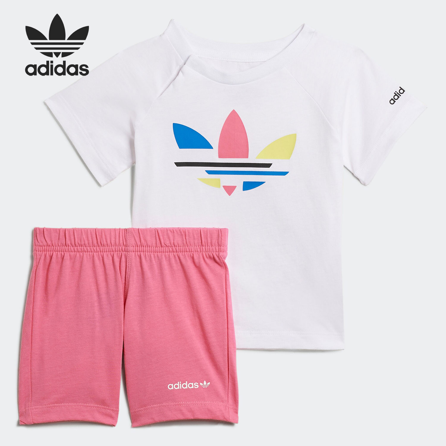 阿迪达斯正品婴童运动套装