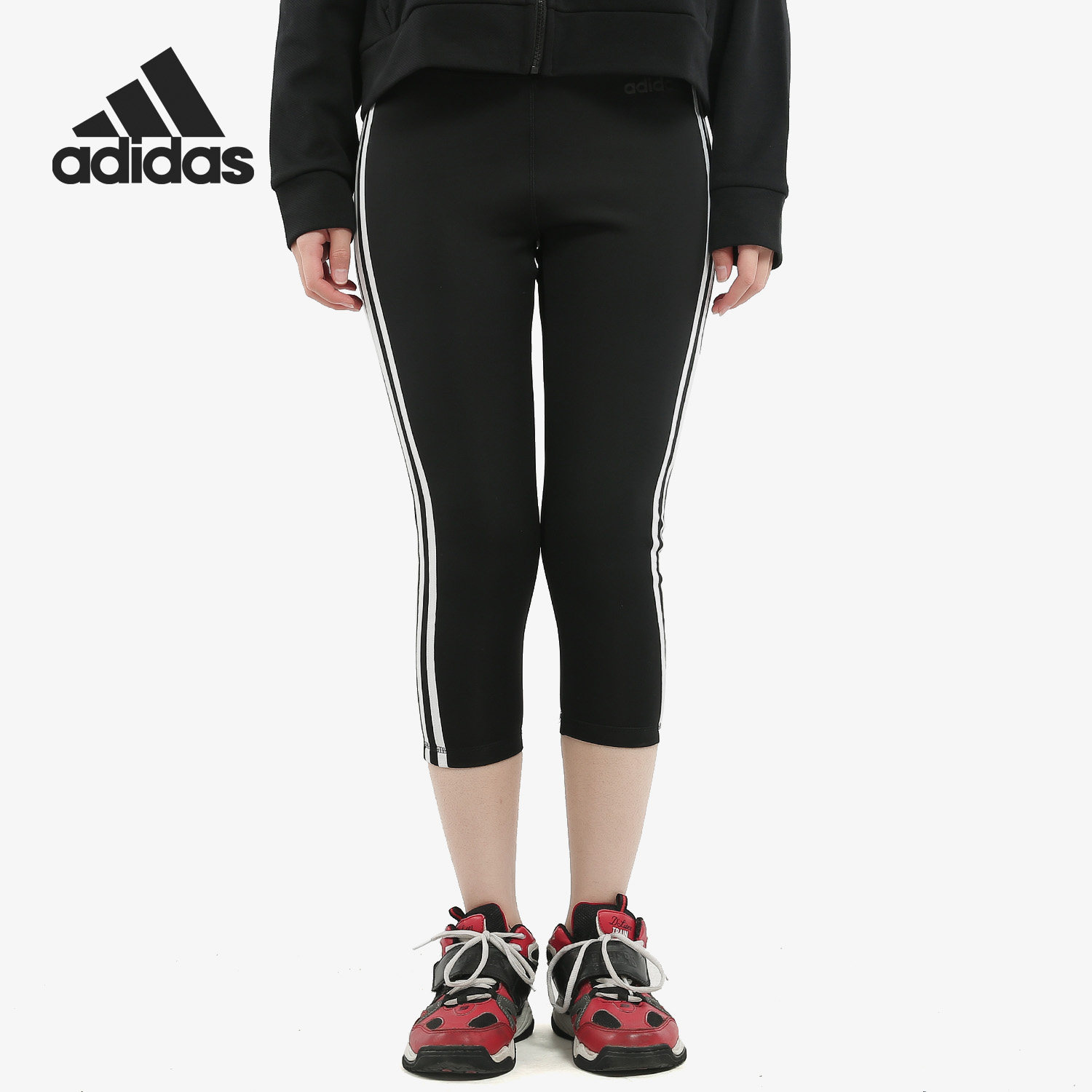 Adidas/阿迪达斯正品 春秋新款女子紧身七分运动裤 DU2043