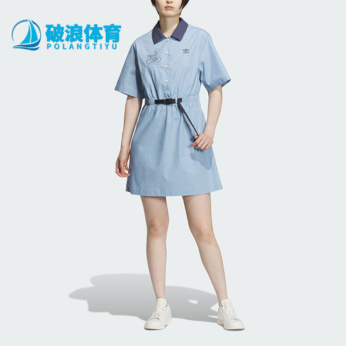 阿迪达斯三叶草女子短袖连衣裙