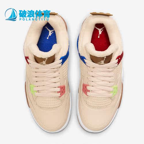 耐克女中帮白水泥运动百搭篮球鞋