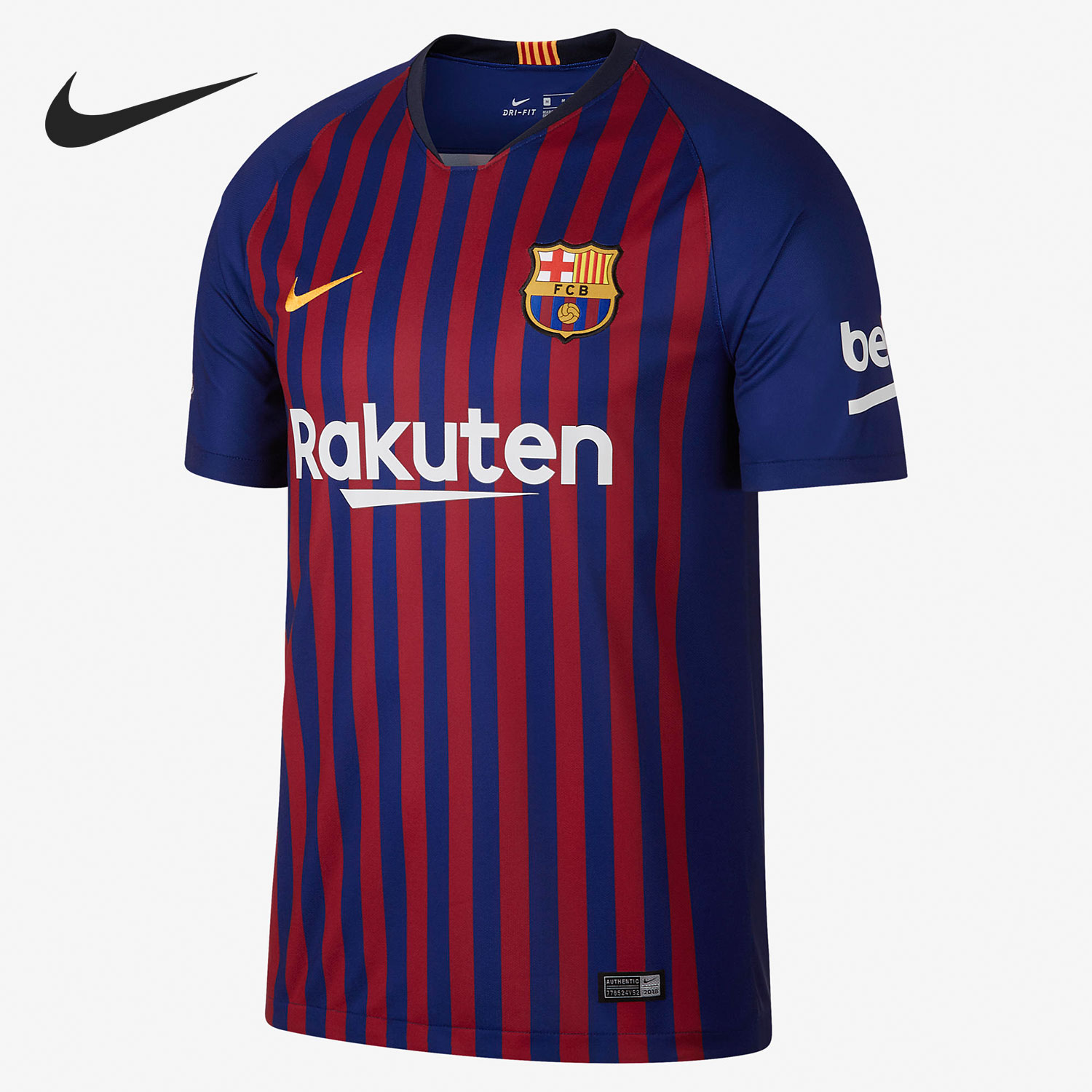Nike/耐克正品 18-19巴塞罗那主场 男子足球服球衣短袖894430-456
