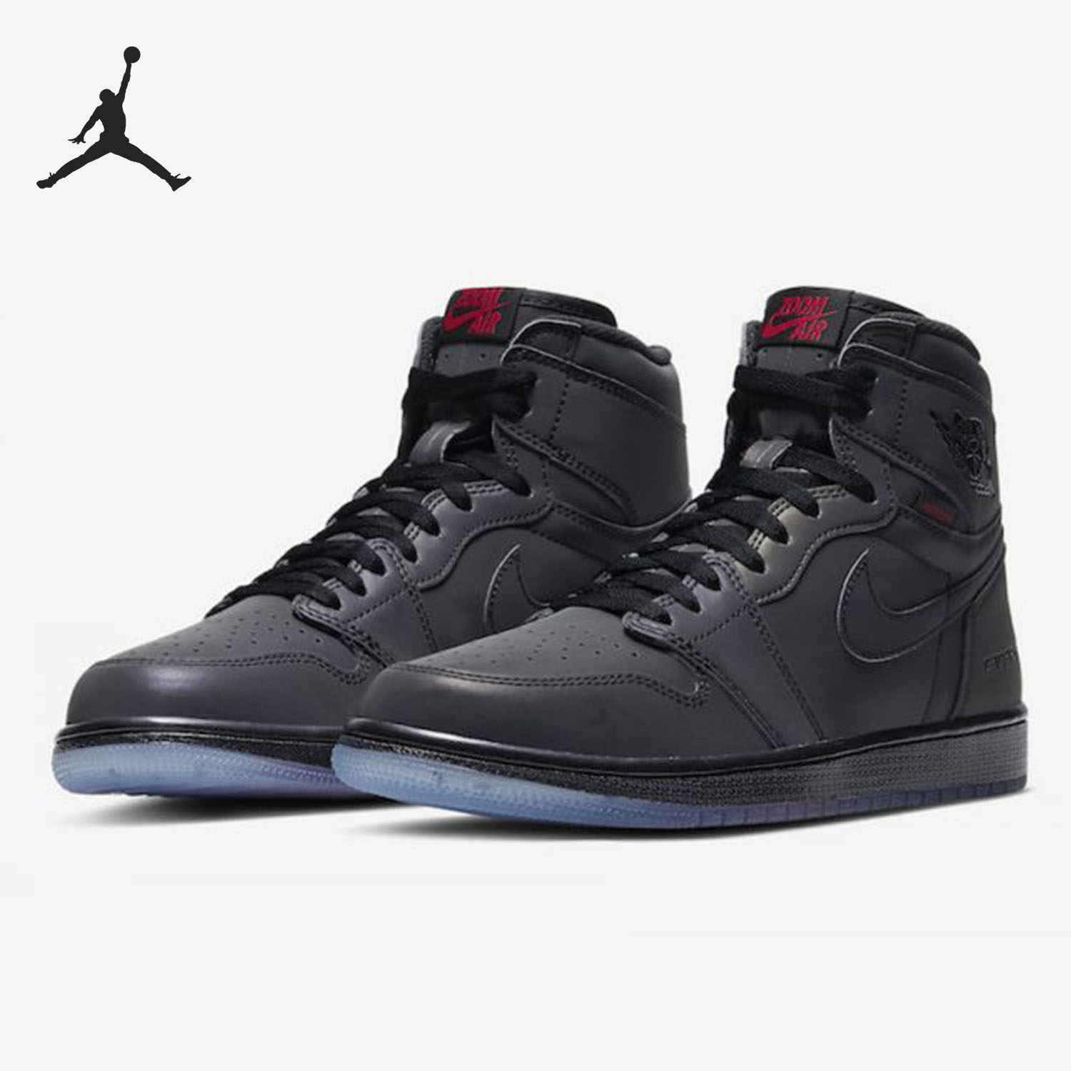 nike/耐克正品air jordan 1 zoom 变色龙反光银河篮球鞋 bv0006