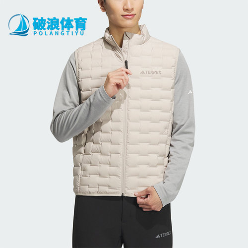 阿迪达斯正品男子羽绒马甲