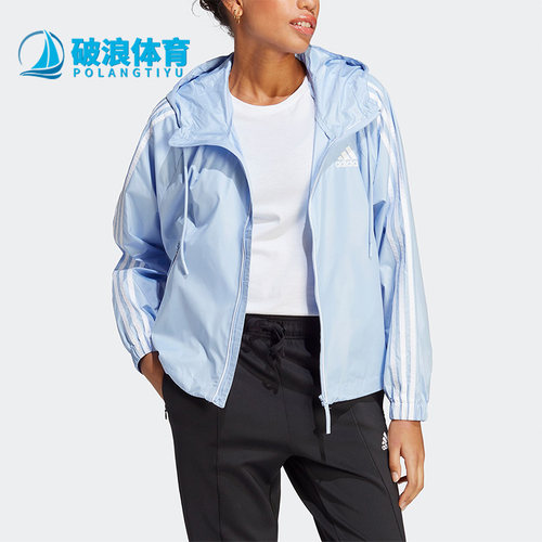 阿迪达斯正品..女运动连帽夹克