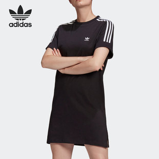 Adidas GN2777 三叶草女子舒适休闲运动连衣裙 阿迪达斯正品