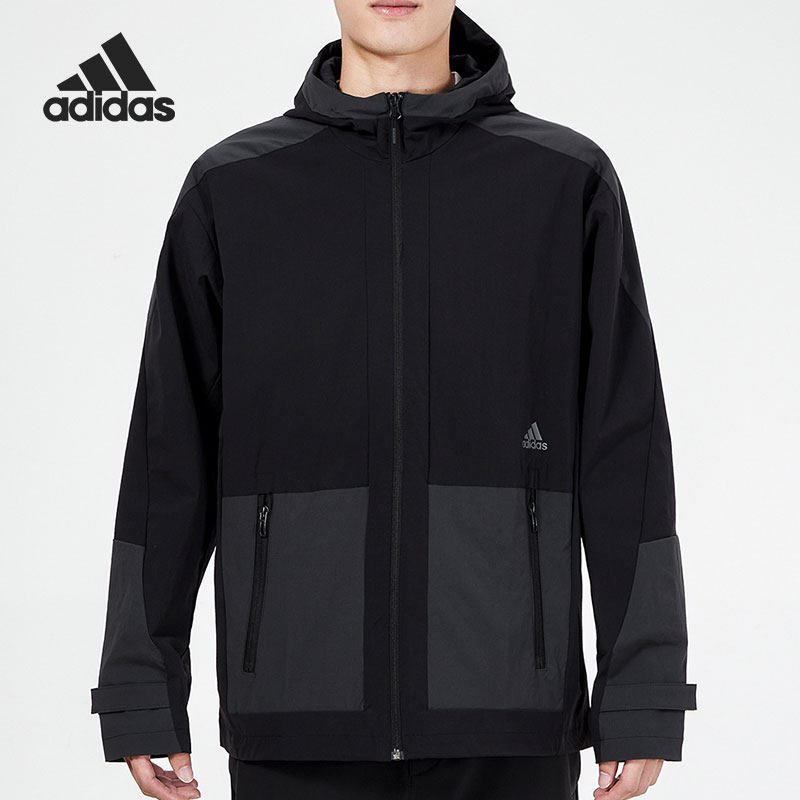 Adidas/阿迪达斯正品年夏季新款男子休闲运动透气外套 H40220