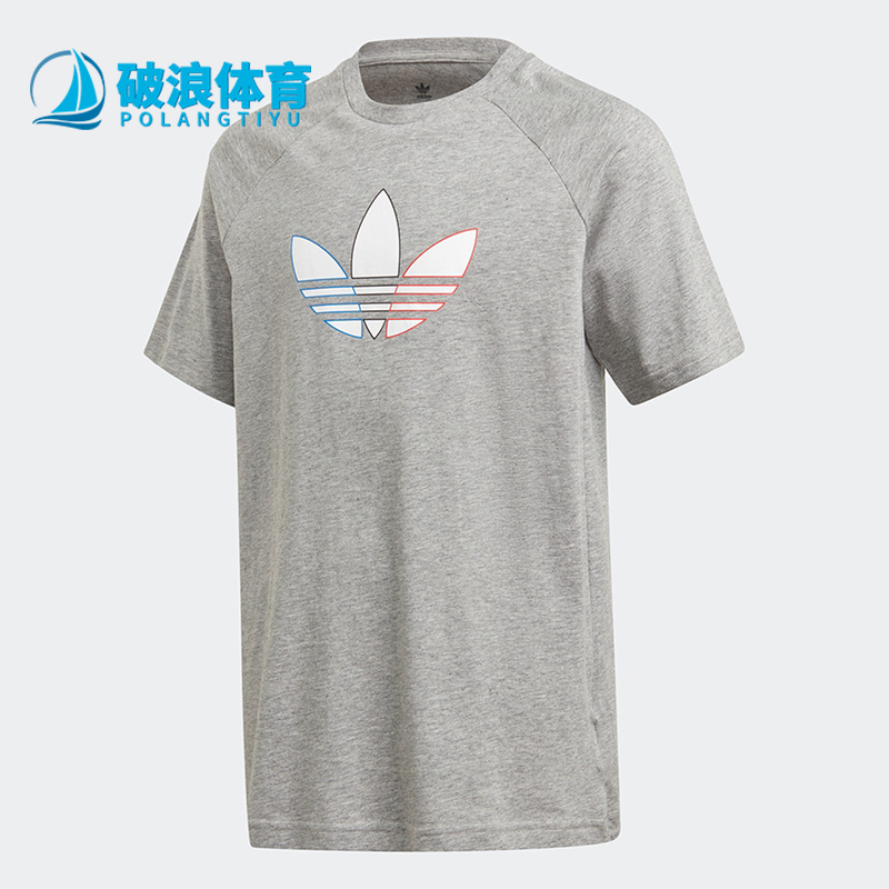 Adidas/阿迪达斯三叶草大童短袖