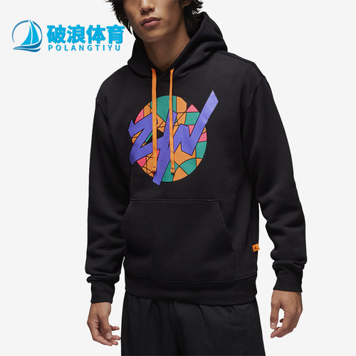 耐克男印花连帽加绒套头衫卫衣