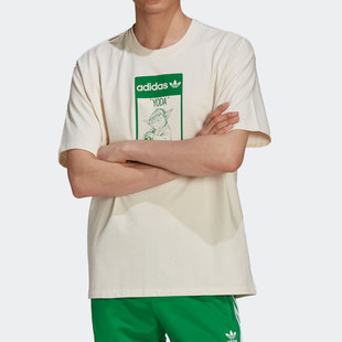 新运动休闲男子圆领短袖 三叶草夏季 T恤GP3461 阿迪达斯正品 Adidas