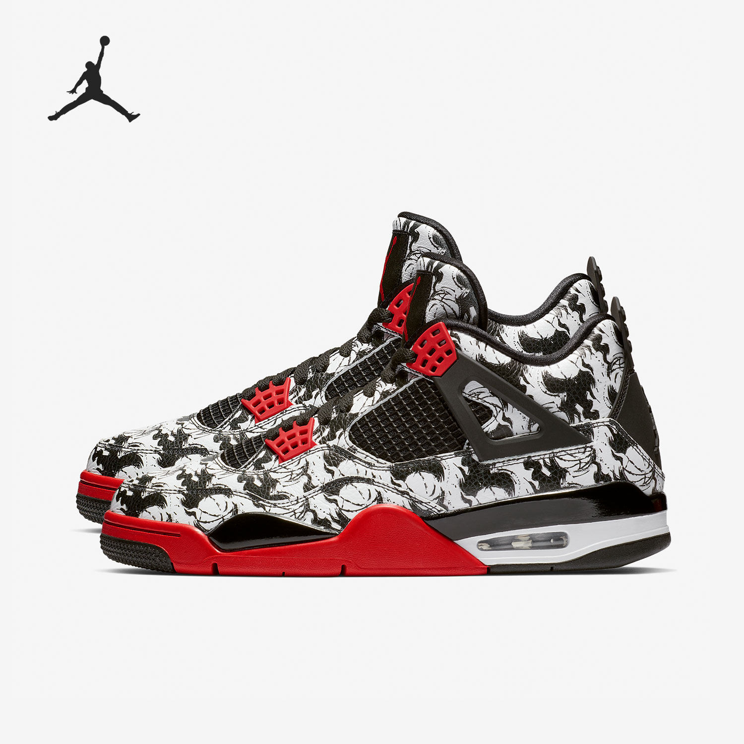 Nike/耐克 正品Air Jordan 4 AJ4涂鸦男子篮球鞋 BQ0897-006