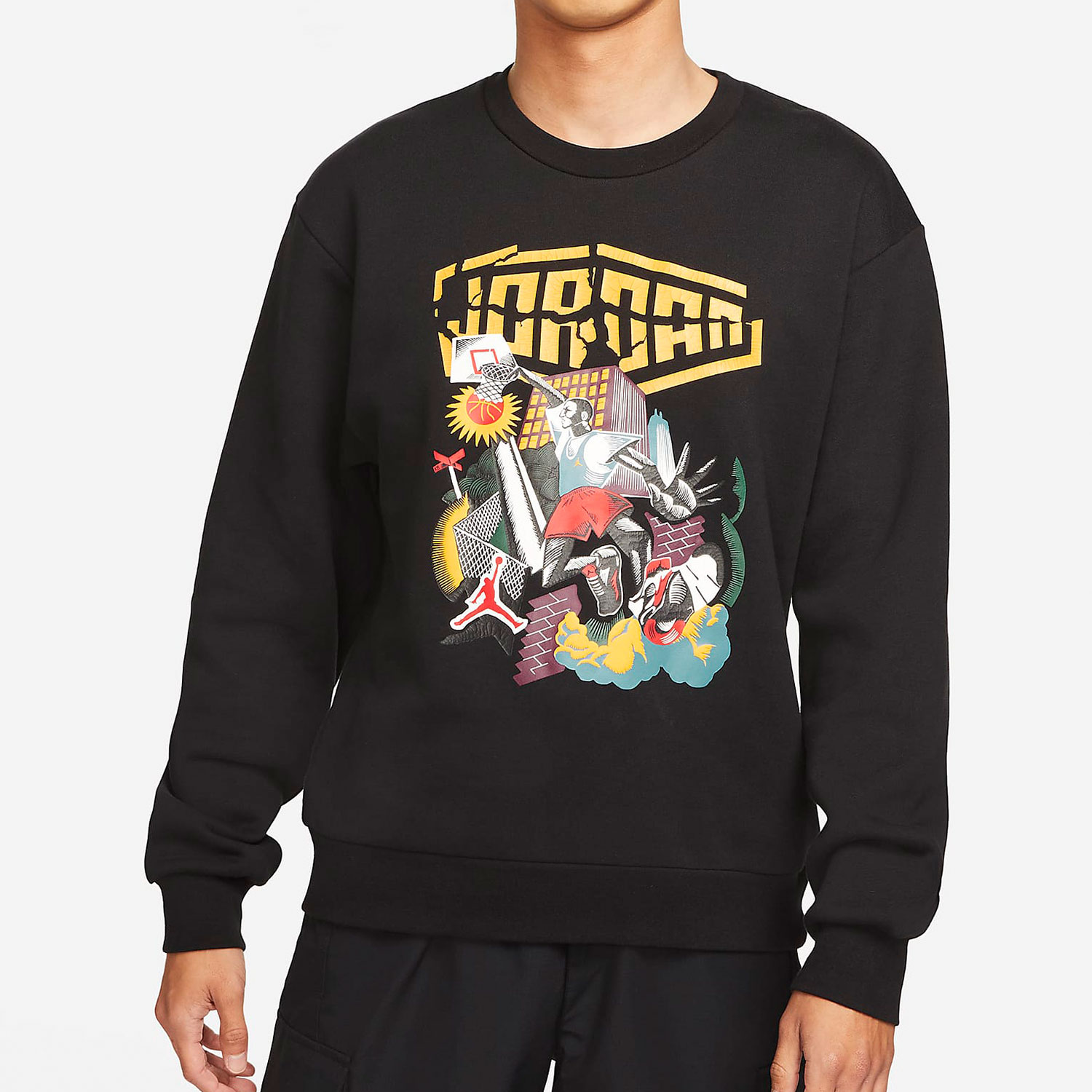 耐克男子起绒圆领运动衫美式卫衣