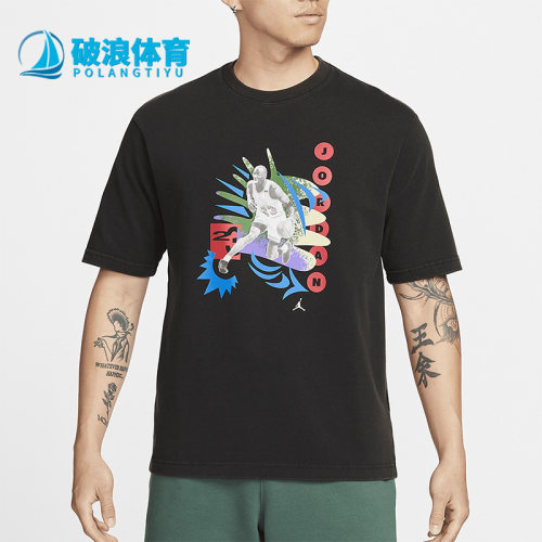 Nike/耐克正品Air Jordan男子运动休闲短袖T恤DX5968-010