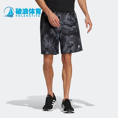 阿迪达斯夏季透气男子运动短裤