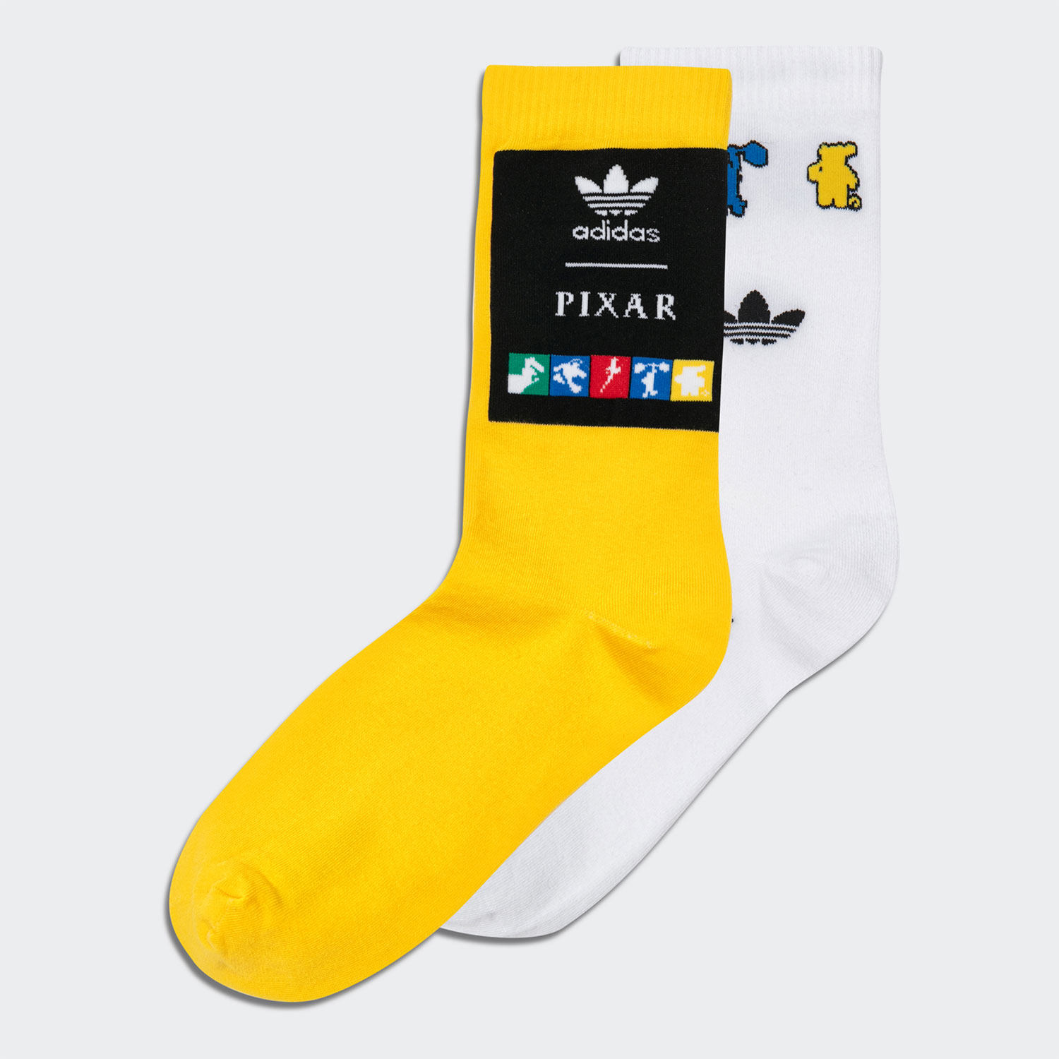 Adidas阿迪达斯正品男女中筒卡通图案联名通用休闲运动袜HE3111