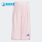 阿迪达斯正品 春夏新款 小童运动短裤 Adidas 运动七分裤 HE0041