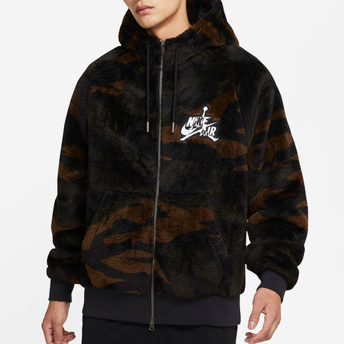 Nike/耐克正品Jordan男子开襟连帽衫休闲加绒保暖外套 DO6298-265