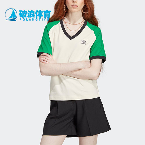 阿迪达斯三叶草女子运动短袖
