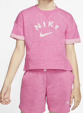 Nike/耐克正品男女童装夏新款宽松透气T恤休闲运动半袖CK2775