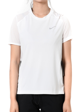 Nike/耐克正品夏季新款DRY MILER 女子跑步上衣短袖T恤AT4197