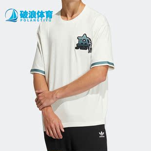情侣运动休闲短袖 Adidas HS2016 TEE BADGE 阿迪达斯正品 三叶草MC