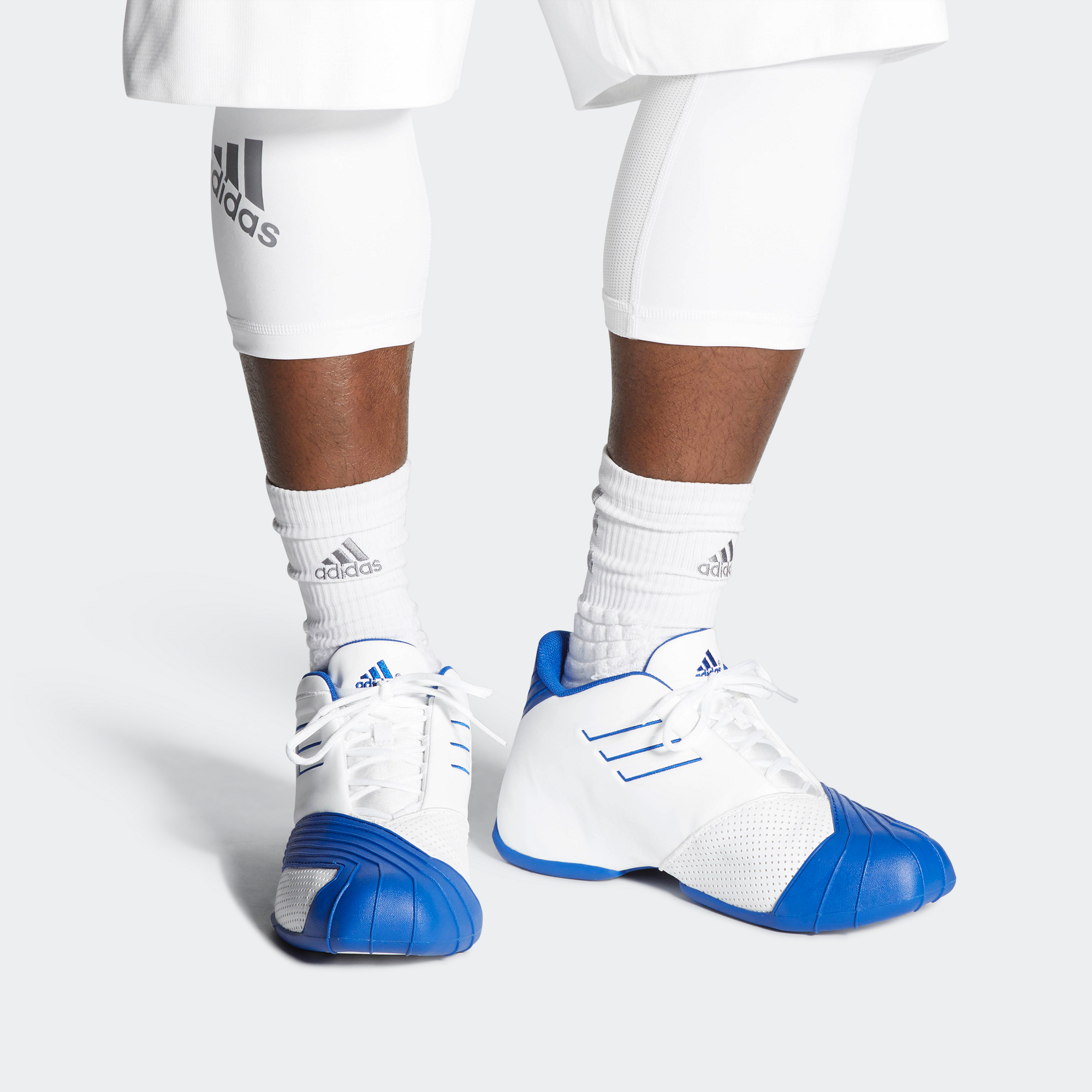 Adidas/阿迪达斯正品TMAC 1 麦迪1复刻黑蓝 男子实战篮球鞋EE6844