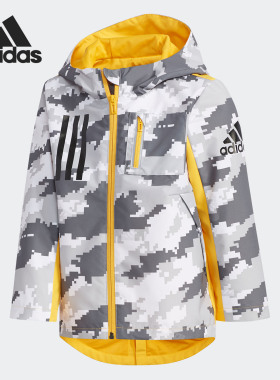 Adidas/阿迪达斯正品LB J 2IN1 JKT小童装冬季训练棉服外套EH4149