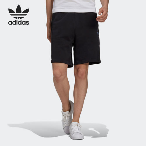 Adidas短裤男子休闲透气三叶草