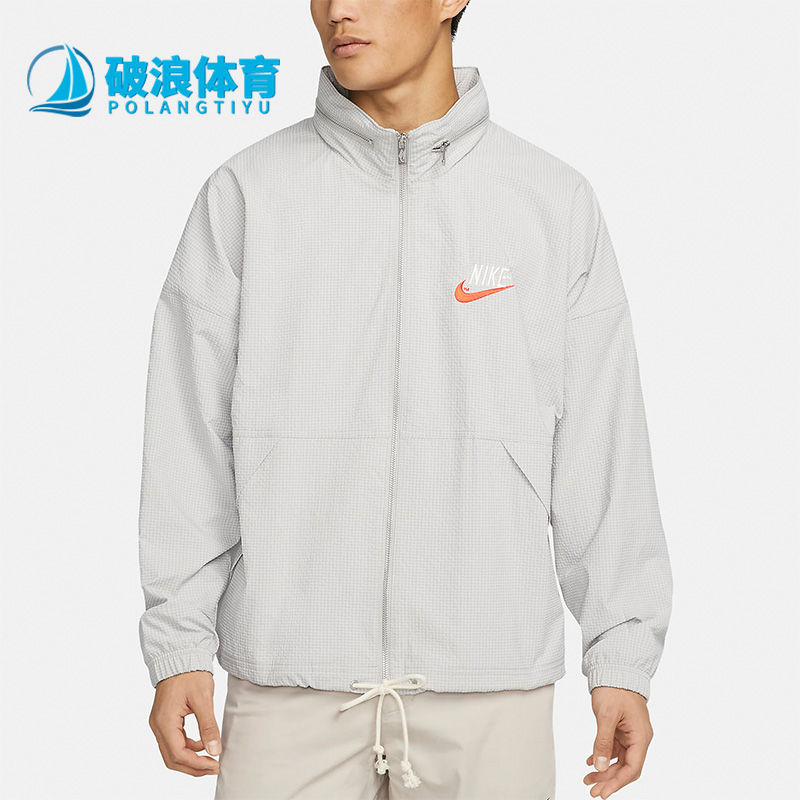 耐克正品男梭织运动工装夹克外套
