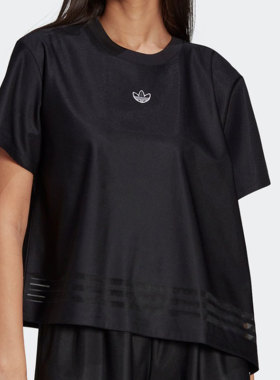 Adidas/阿迪达斯正品 三叶草夏季新款女子运动休闲透气短袖GN3188