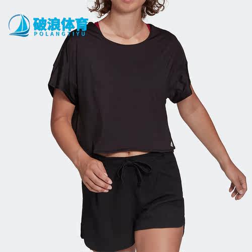阿迪达斯正品女子运动短袖