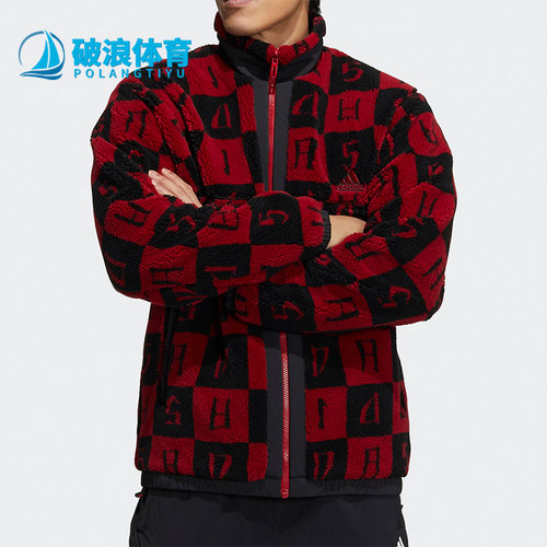 阿迪达斯男子双面穿摇粒绒外套